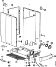 Схема №3 LAV48380 с изображением Модуль (плата) для стиралки Aeg 973913204401019